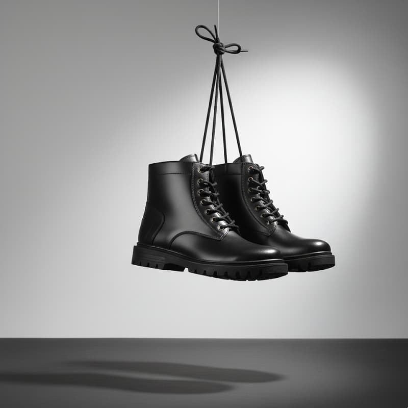 نیم بوت مردانه زیپی مدل Bershka -مشکی